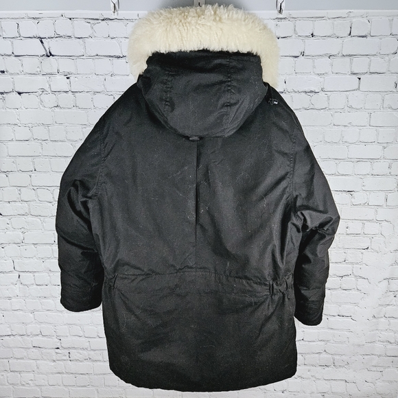 EDDIE BAUER | vintage goose down sheep fur trim parka winter jacket - Picture 5 of 11
